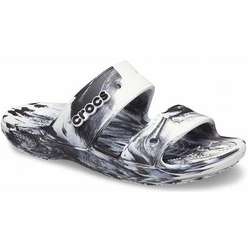 Crocs Classic Marbled Szandál Férfi Fekete | HU 1244CTVE